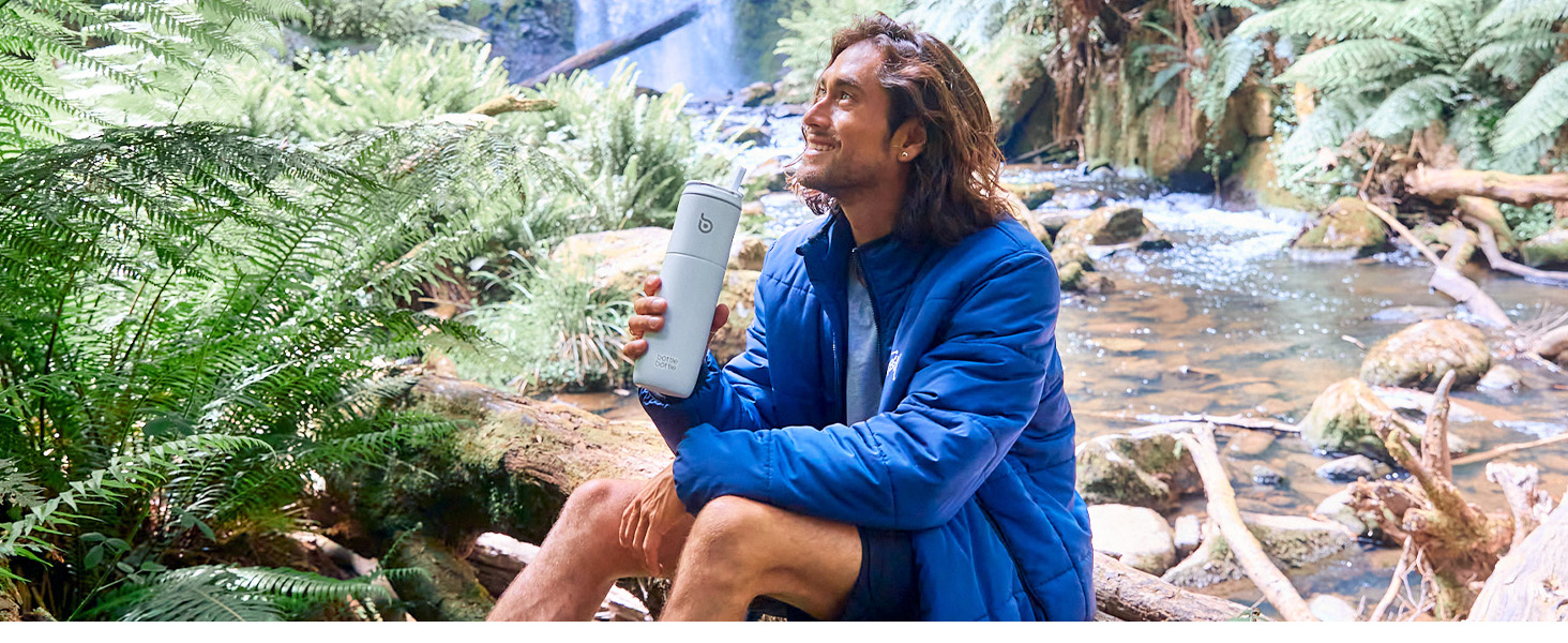 Пляшка для води BOTTLE BOTTLE 750 мл з соломинкою, кришкою та ручкою - не протікає, BPA-free, подвійні стінки, рожева. Ідеальна для спорту, подорожей та фітнесу.