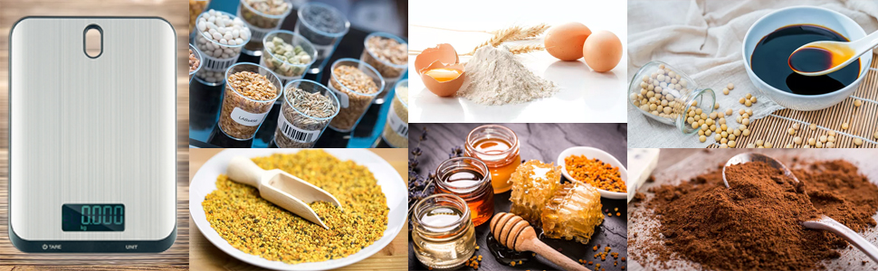 Кухонні ваги QL: цифрові, до 10 кг, з нержавіючої сталі, LCD дисплеєм та функцією тарування. Ідеальні для випічки та приготування їжі. Чорний колір.