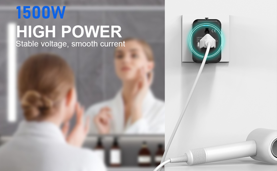 Блок зарядки USB C 40W з 4 портами, швидка зарядка PD+QC, універсальний для iPhone, Samsung, Tablet, білий/чорний (для подорожей)