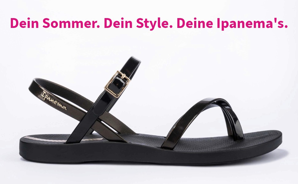 Сндалі Ipanema Fashion VIII FemT жіночі, чорно-золоті, 39 EU