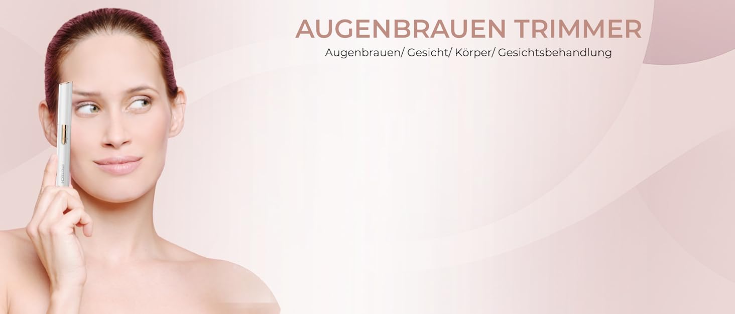 Електричний триммер для брів та обличчя для жінок Gold: прецизійна стрижка, безпечне гоління