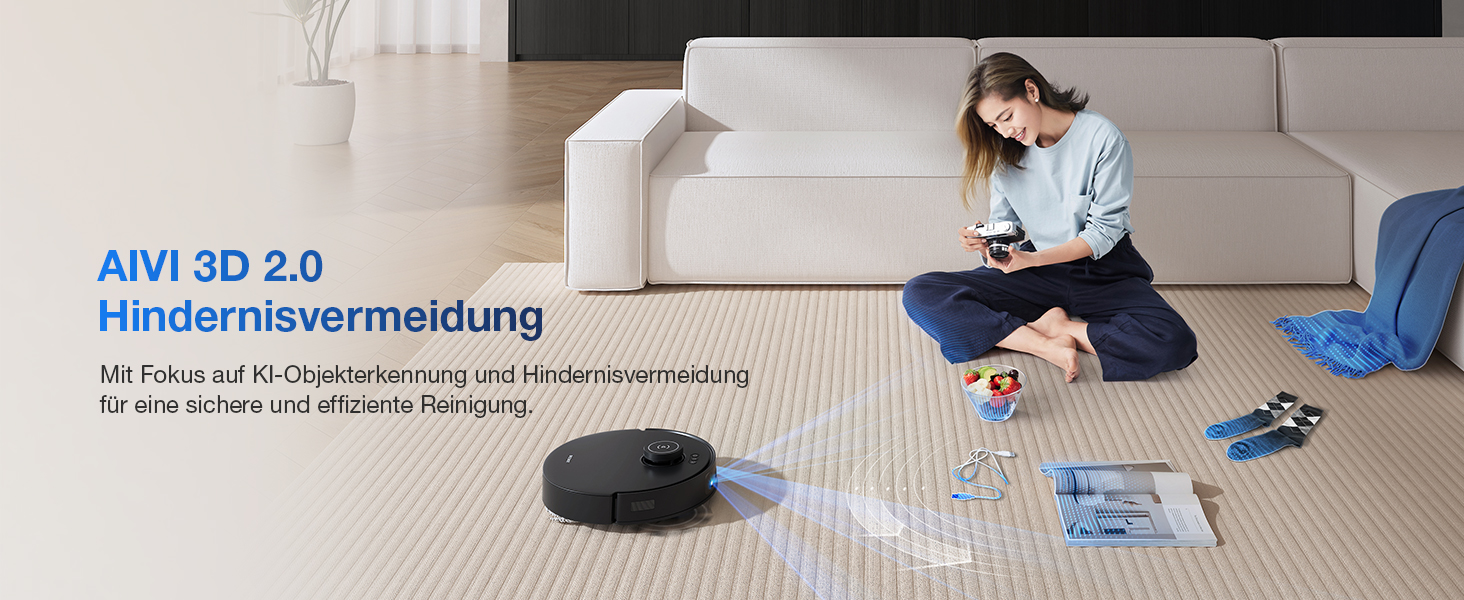 Робот-пилосос ECOVACS DEEBOT T30S PRO OMNI з функцією миття, 11000 Па, технологія ZeroTangle, миття гарячою водою 70°C, TruEdge™ для прибирання кутів, акумулятор 6400 мАг, уникнення перешкод за допомогою AI