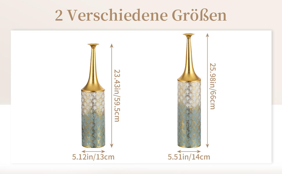 Vintage Black Tall Floor Vase Set of 3 - 68/51/41cm Metal Honeycomb Texture Matte Decorative Vases for Living Room, Dining Room, Bedroom, Hallway, Office