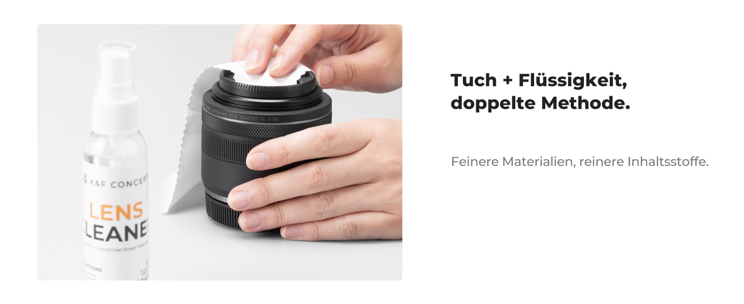 Набір для чищення DSLR-камер та чутливої електроніки K&F Concept 15-в-1: об'єктив, фільтри, смартфони