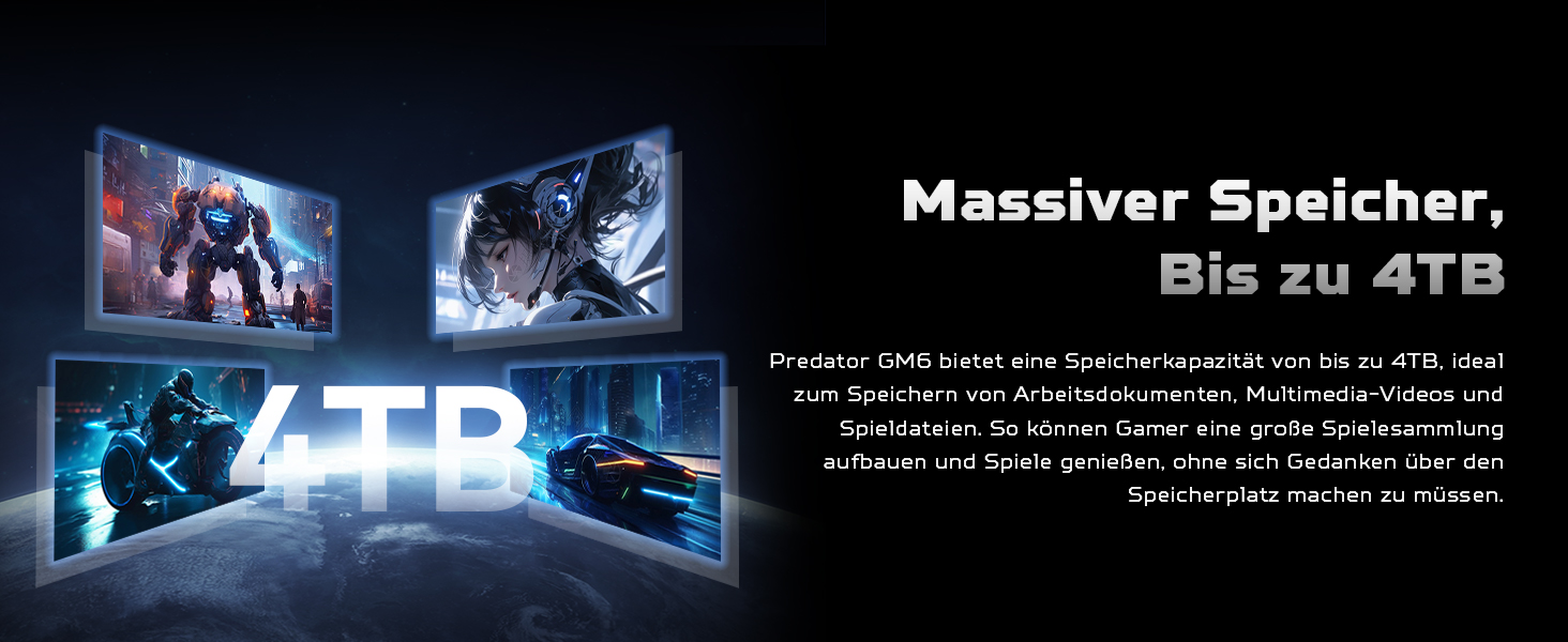 SSD Acer Predator GM6 1TB M.2 NVMe PCIe 4.0 - Швидкий накопичувач для ігор та ПК