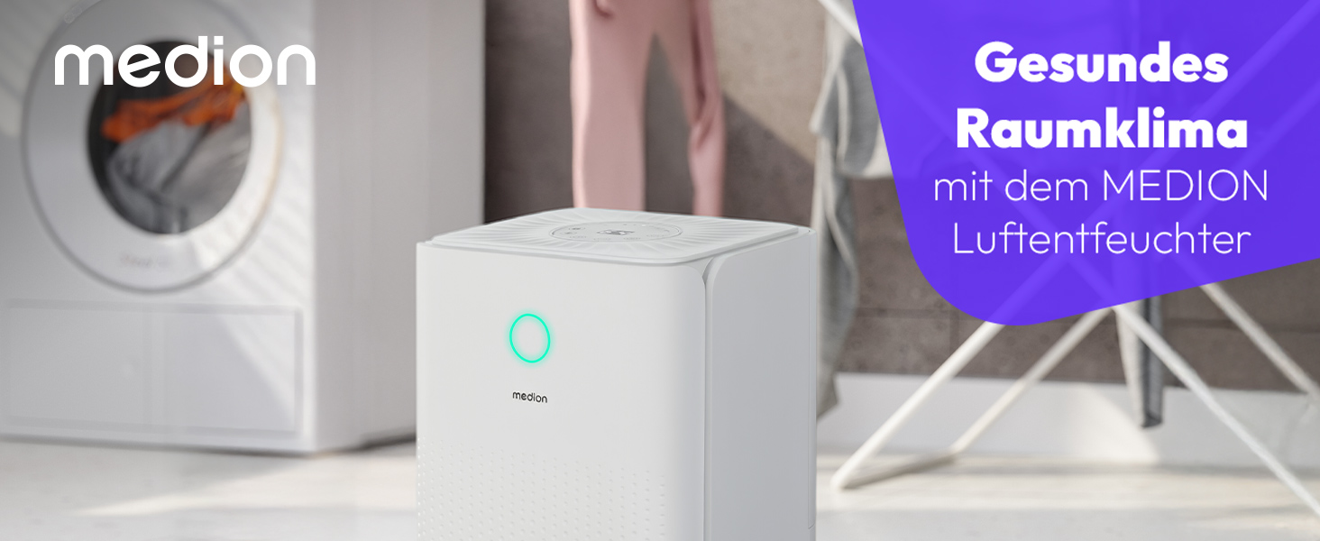 Електричний осушувач повітря MEDION DH10 - 12л, 15м², тихий, з таймером