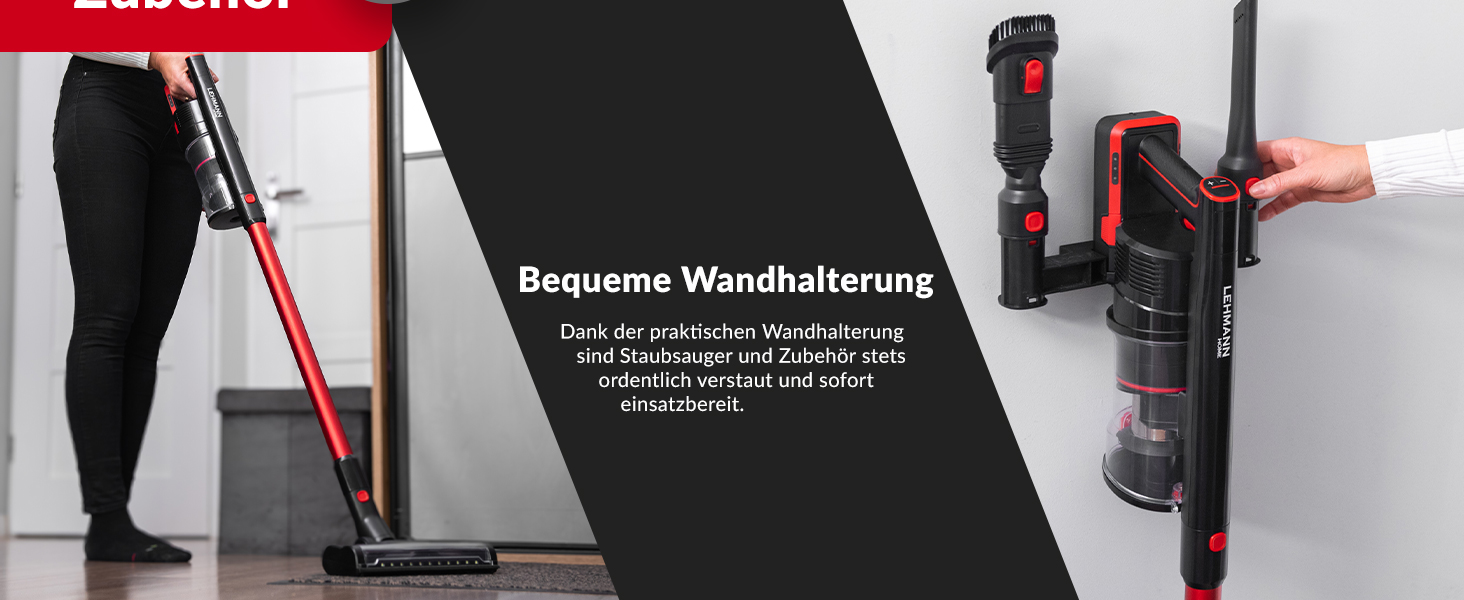 Бездротовий акумуляторний пилосос Lehmann 3-в-1 з HEPA-фільтром та LED-щіткою, 45 хв роботи, 1.8л контейнер, для тварин, килимів, авто