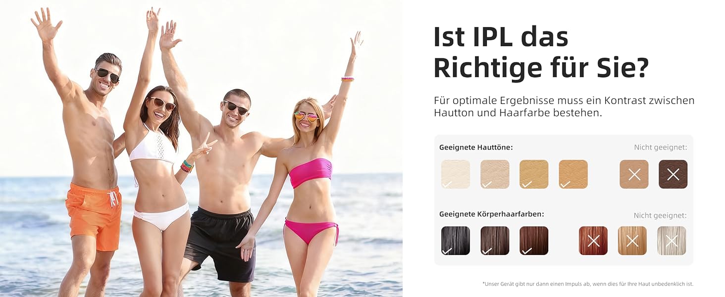 Пристрій для епіляції IPL з охолодженням 6°C, безболісна епіляція для тіла та обличчя, 999 900 імпульсів, 9 рівнів потужності, для тіла, обличчя, зони бікіні