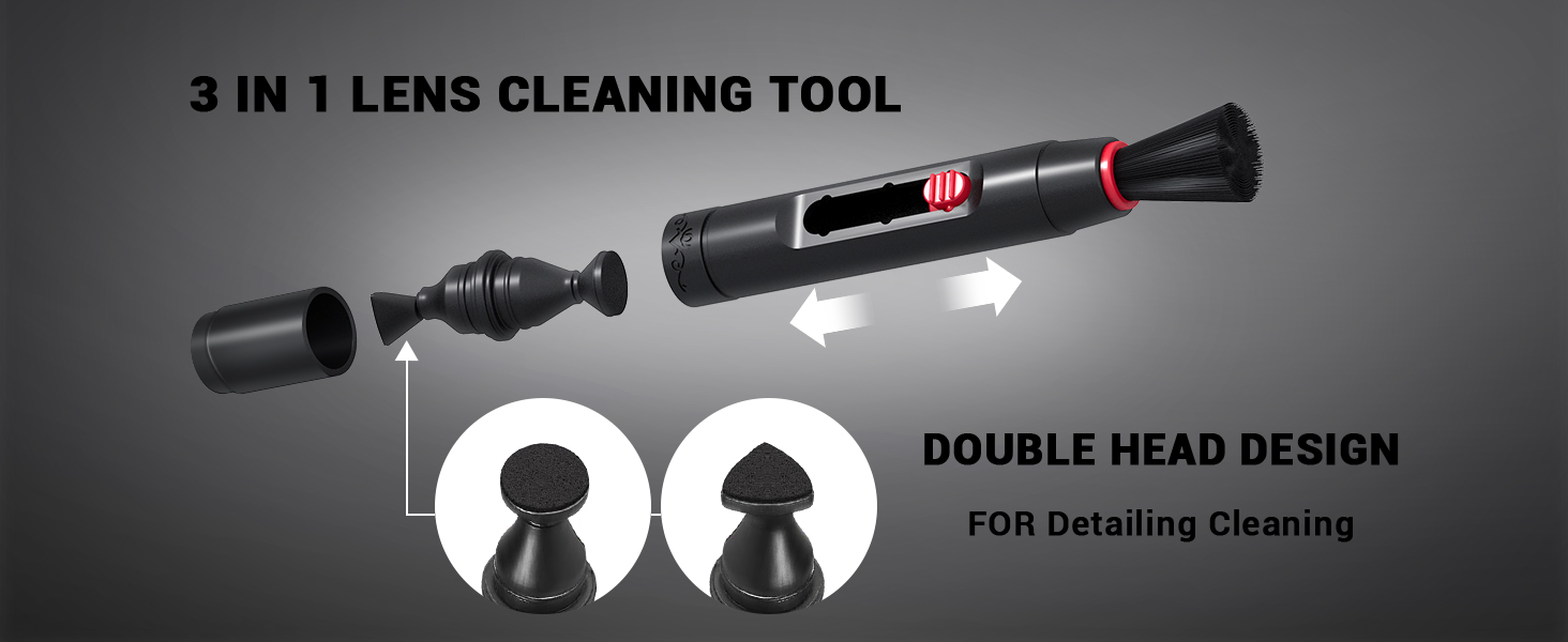 Набір для чищення камери: об'єктив, сенсор, корпус (Canon, Sony, Nikon, Pentax)
