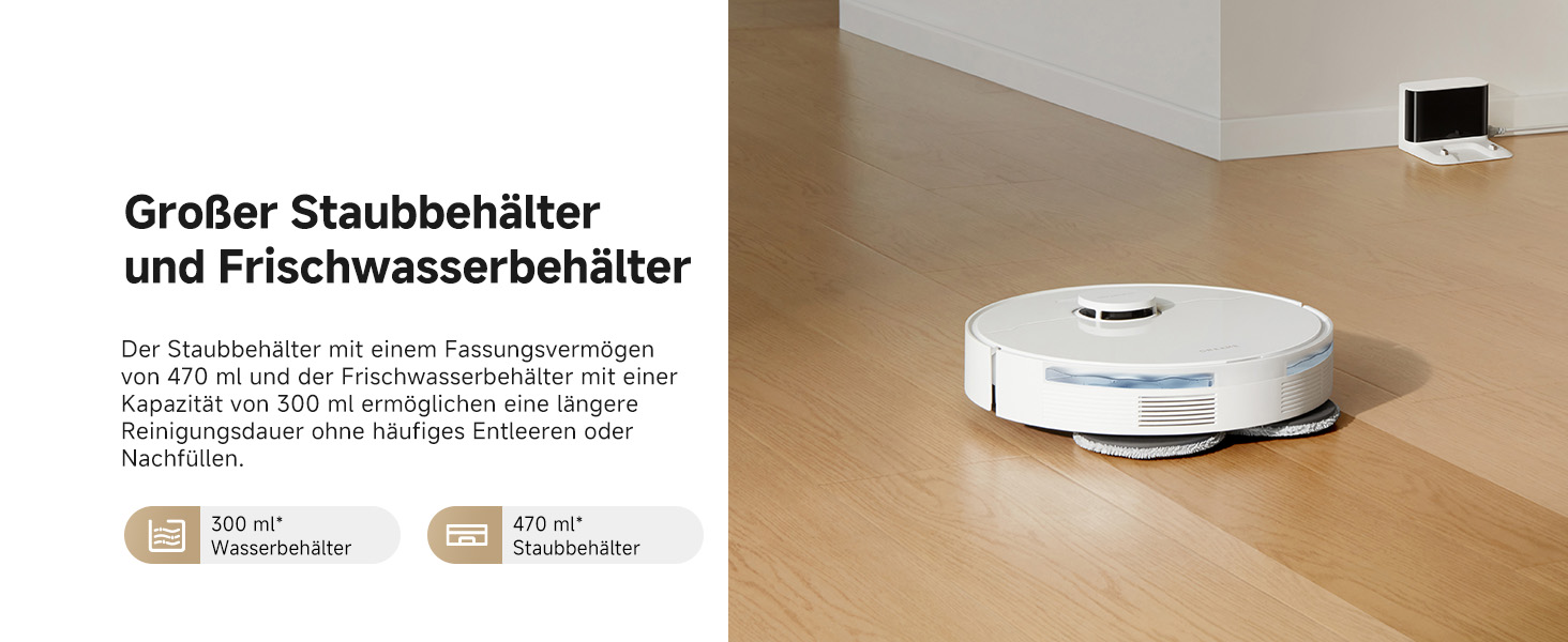 Робот-пилосос Dreame L10s Pro Gen3: потужність 13000 Pa, DuoBrush для шерсті тварин, суха та волога прибирання, LDS-навігація, 5200 mAh