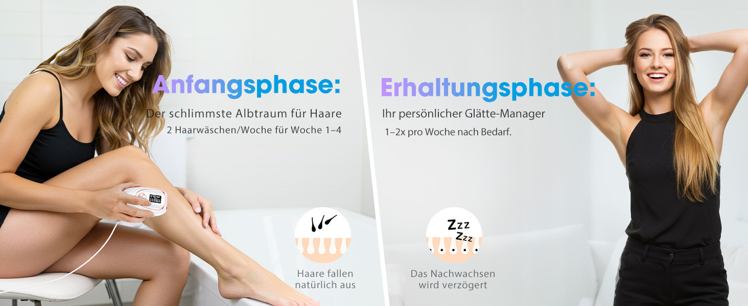 Пристрій для епіляції IPL Haarlosy з охолодженням, 5 рівнів потужності, 999,900 імпульсів світла, для жінок та чоловіків, обличчя, під пахвами, ноги, тіло (білий)