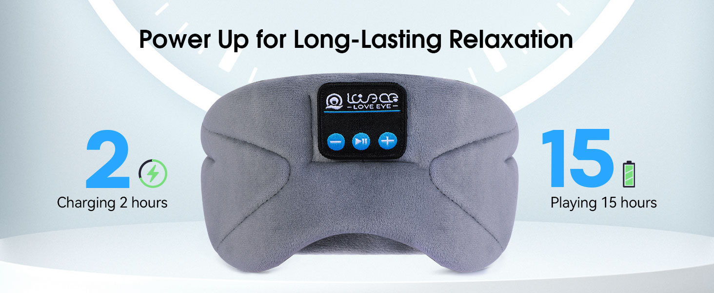 Маска для сну для тих, хто спить на боці з Bluetooth навушниками. 100% непрозора маска для очей, ультрам'яка, для подорожей, сну, йоги, медитації. Чорний колір, 1 шт.