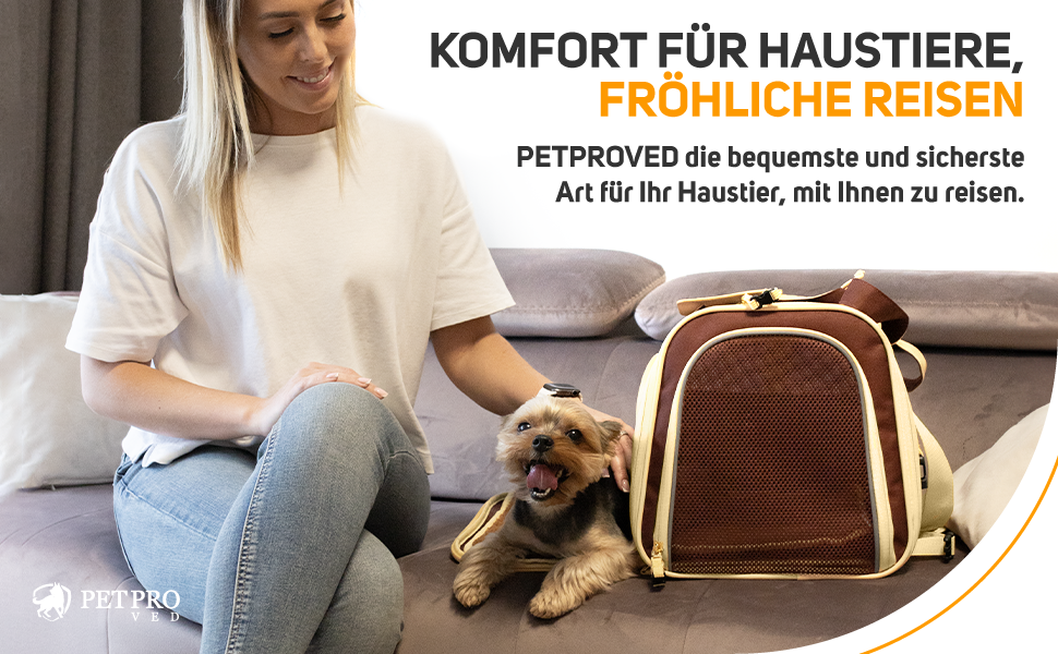 Транспортна переноска для котів та собак, переноска для маленьких собак та котів, коричнева (42 x 29 x 28 см)