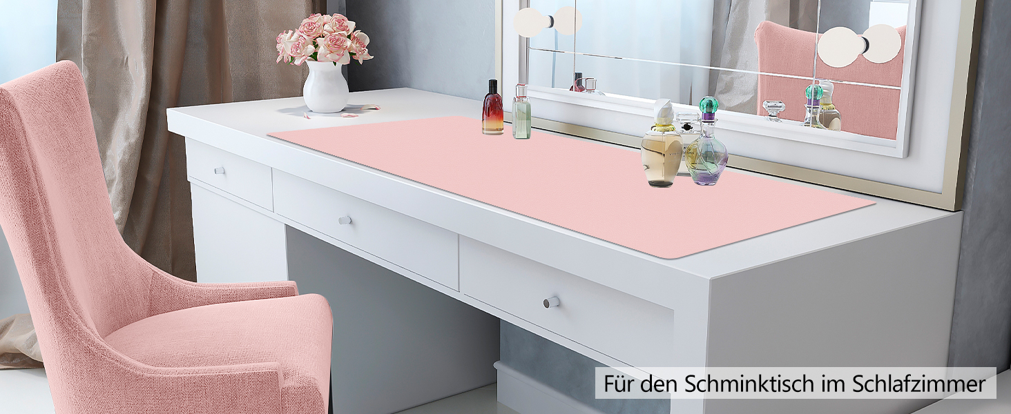 Підкладка на стіл Zindoo XL 100x40 см Бежева - захист від подряпин, килимок для миші, водостійка, довговічна