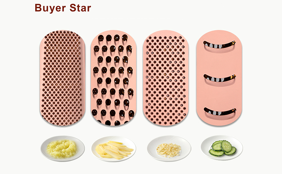 Терка кухонна YDware з нержавіючої сталі, квадратна, 23.7 см, для овочів, 1 шт. (Champagne Gold)