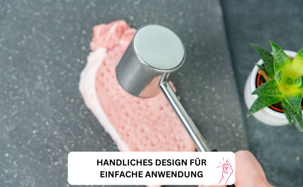 Молоток для м'яса Westmark Gallant з алюмінію з антиприлипним покриттям, сріблястий, 21.5 см