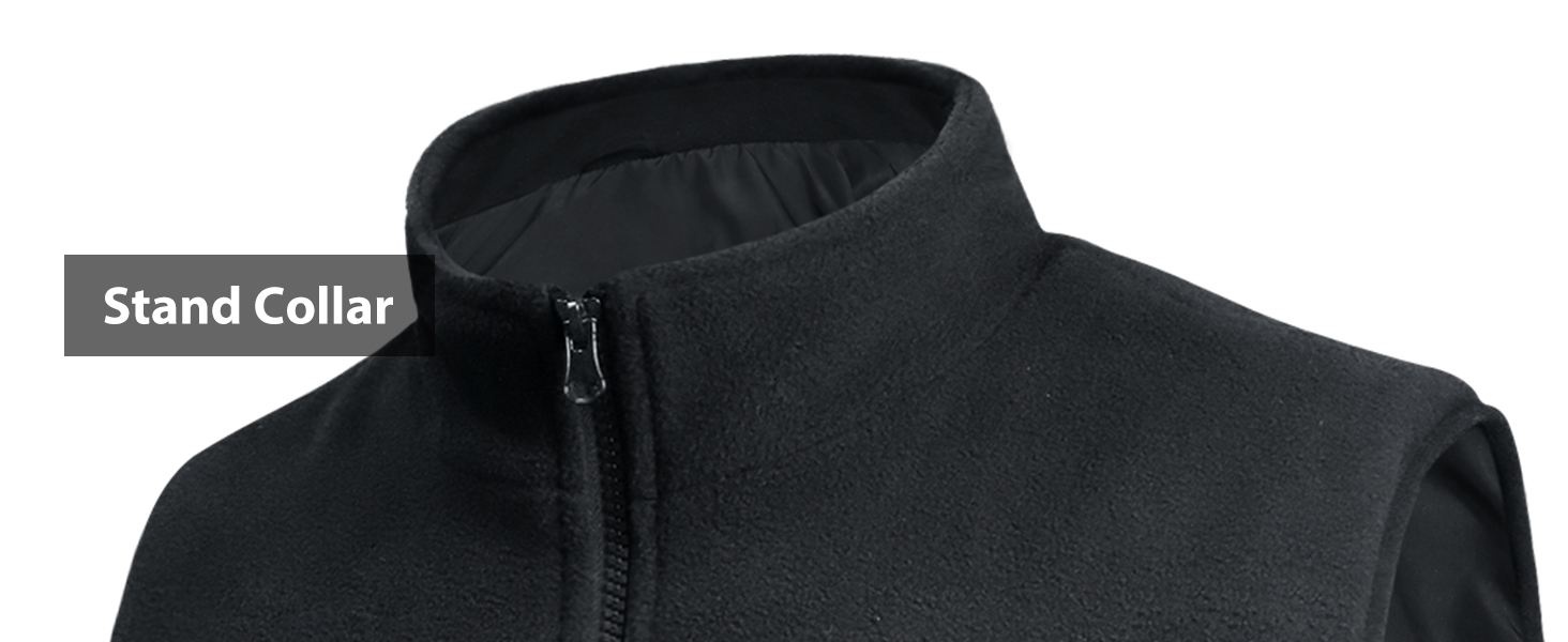 Loowoko Тепла жилетка для чоловіків та жінок з підігрівом, флісова, без акумуляторів, 3 температурні режими, 6 зон нагріву, пральна, для роботи на відкритому повітрі, мотоцикла, прогулянок, чорна, M