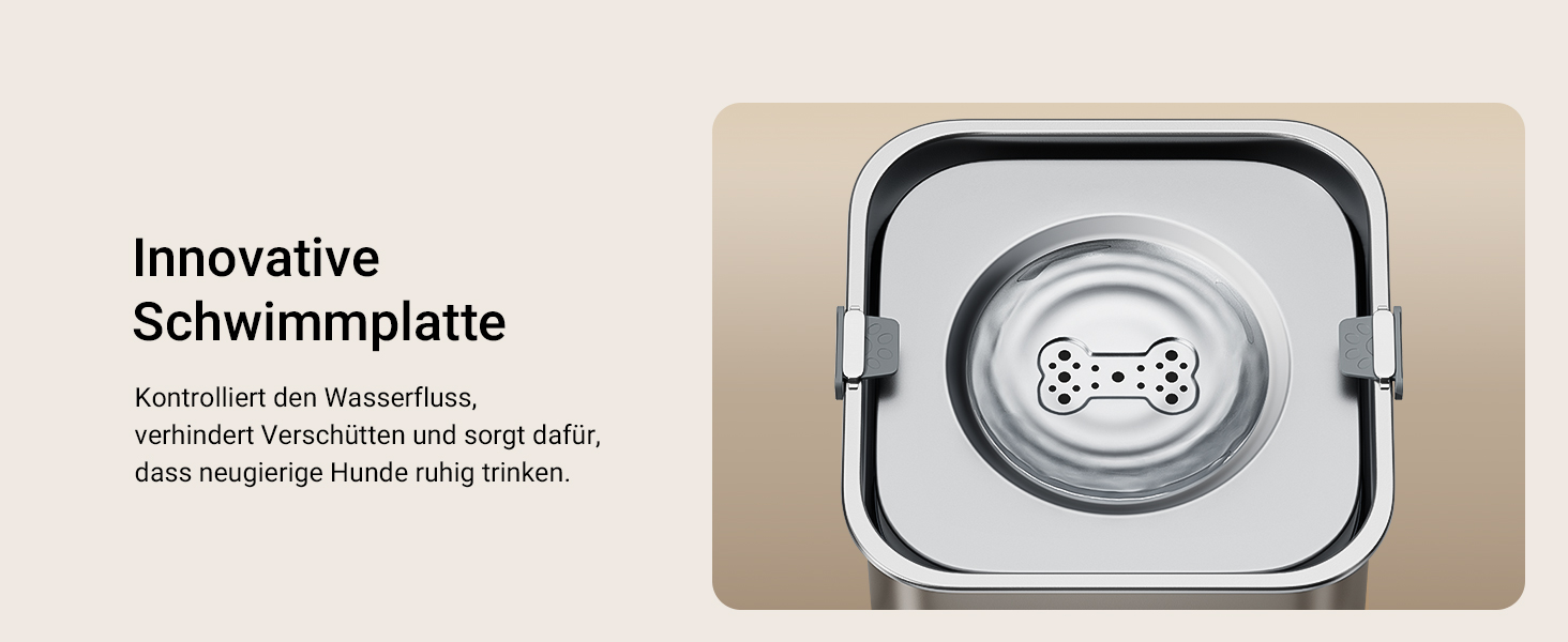 Миска для собак DownyPaws 3L з нержавіючої сталі, анти-розбризкування, чорна, для дому та вулиці