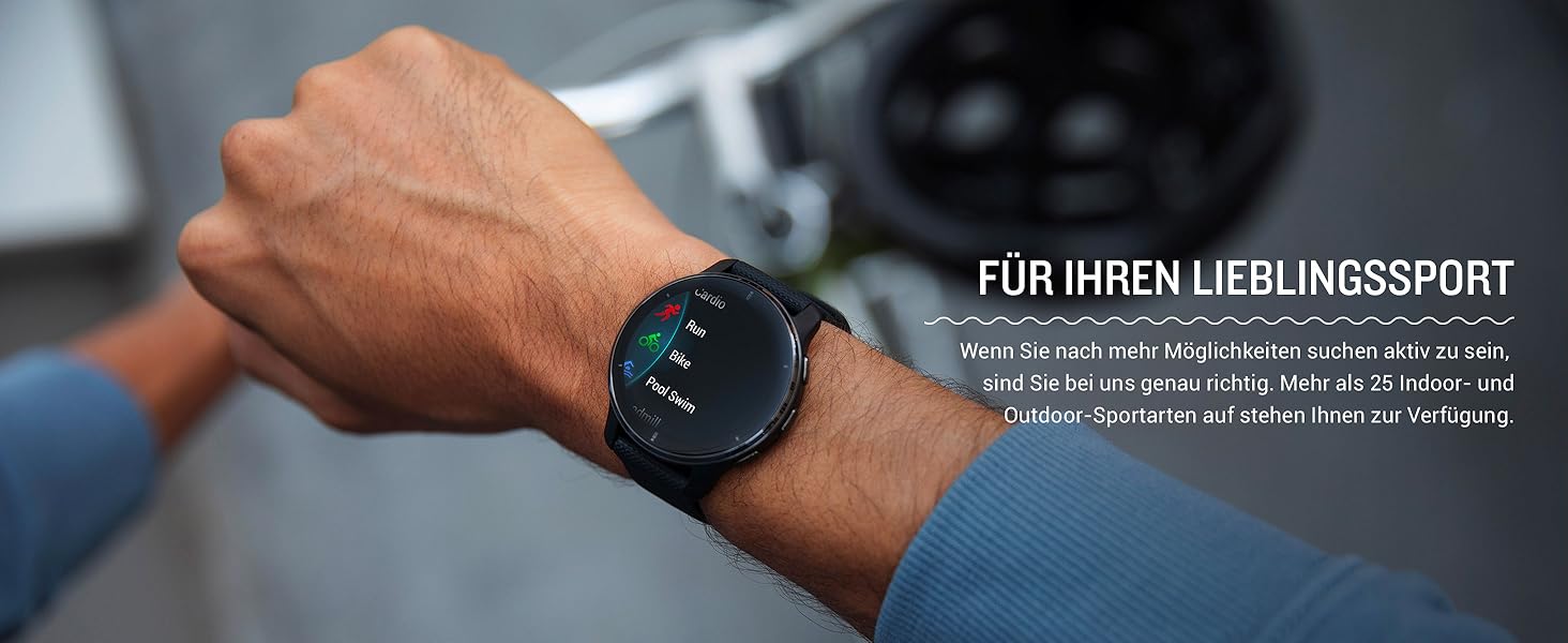 Розумний годинник Garmin Venu 2 Plus – GPS, Bluetooth, голосовий помічник, AMOLED дисплей, Garmin Music, Garmin Pay (відновлений)