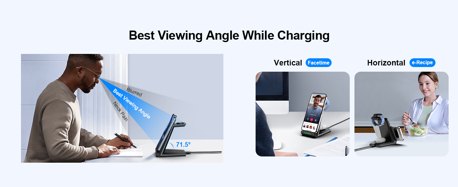 Бездротова зарядка NANAMI 3-в-1 для Google Pixel Watch 3/2, Fitbit Versa 4/3, Pixel 10 Pro/10/9/9a/8/7, Pixel Buds Pro 2 (Чорний)