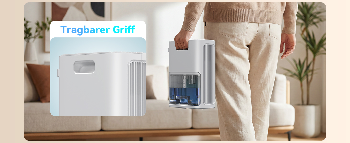 Електричний осушувач повітря Leise для сушіння одягу з таймером, автовимкненням та 7-кольоровими індикаторами (850 мл/год, 24 дні)