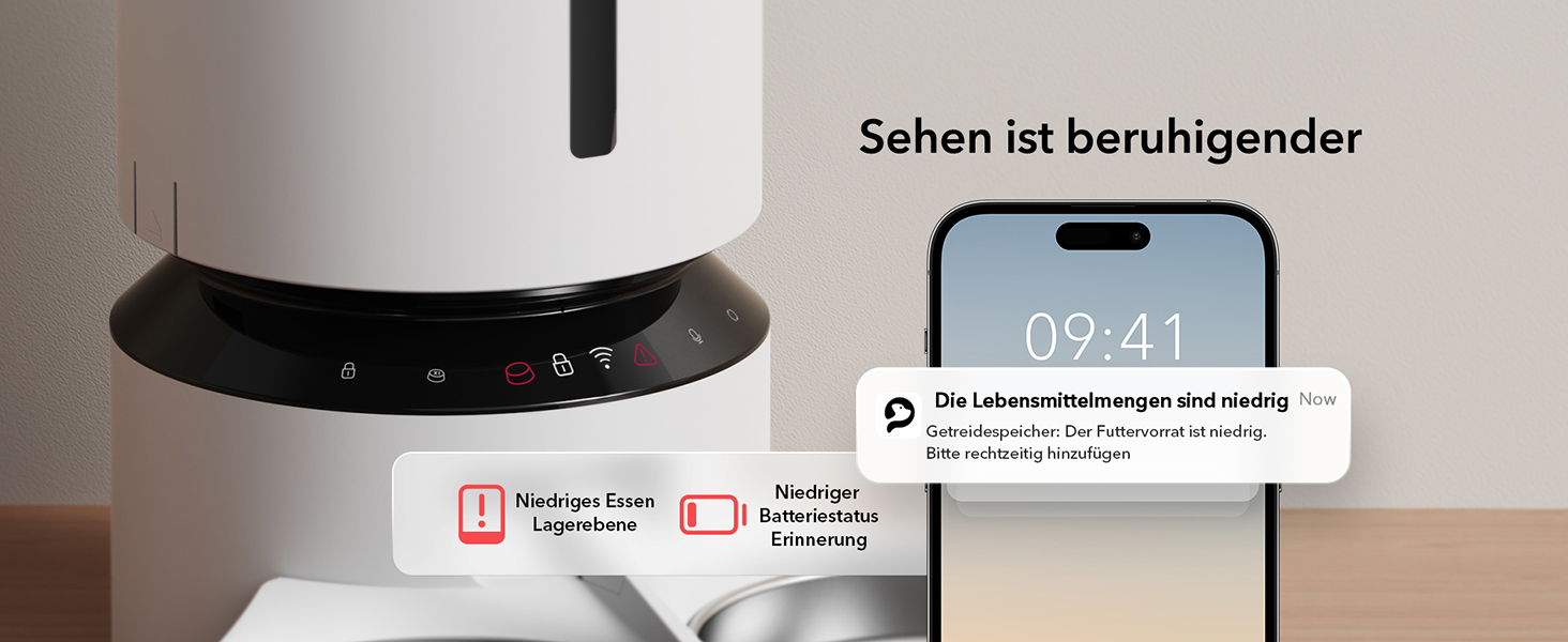 PETLIBRO Автомат годування котів 5л, WiFi, з програмою, білий