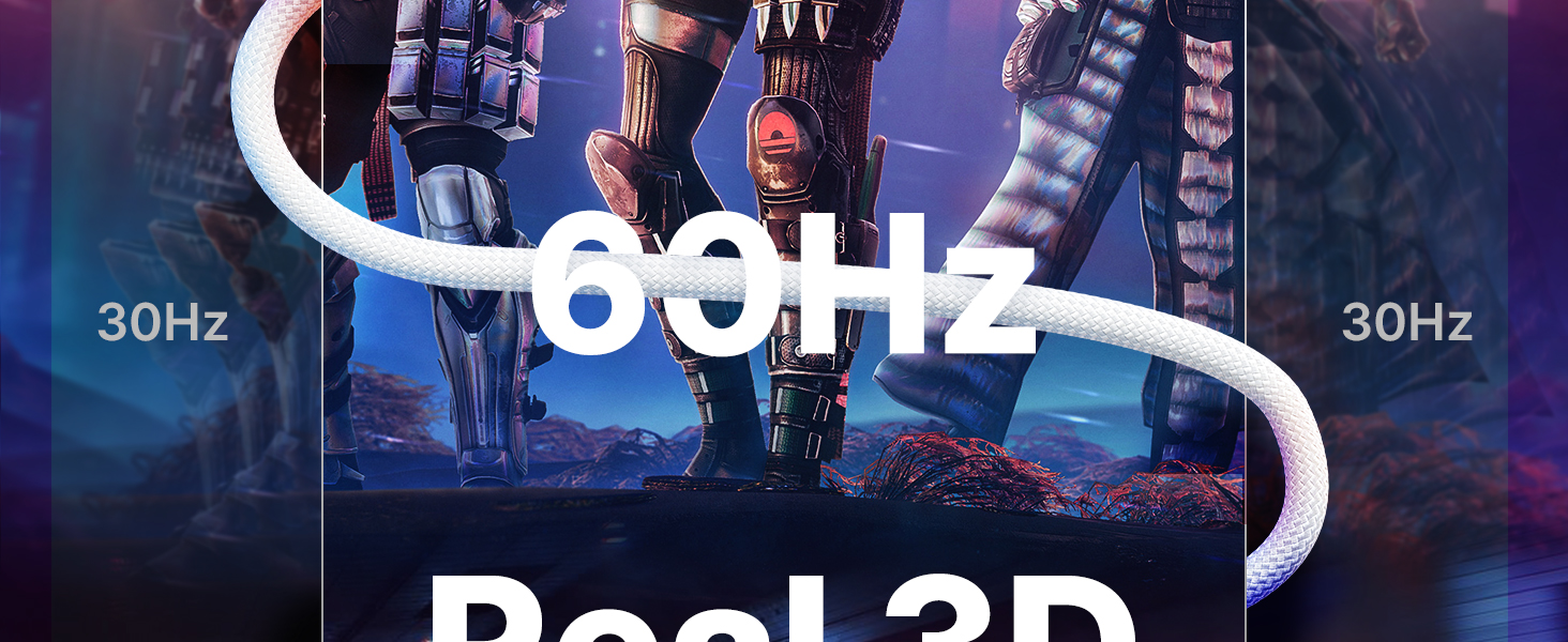 Кабель USB C до Mini HDMI JSAUX 3.3FT (1м), білий. Підтримка 4K@30Hz/2K@60Hz/1080P. Сумісний з портативним монітором, Steam Deck, ноутбуком, телефоном.