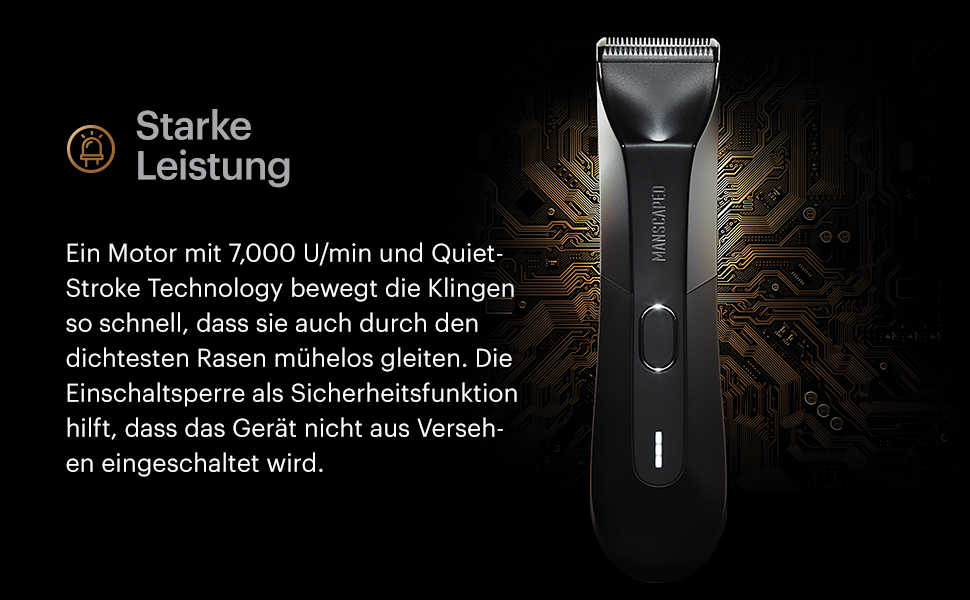 MANSCAPED® Electric Trimmer for the Intimate Area, The Lawn Mower® 4.0, Interchangeable Ceramic Blade Module, Waterproof Wet/Dry Hair Clipper, With Charging Station, Grooming Tool for Men The Lawn Mower 4.0
