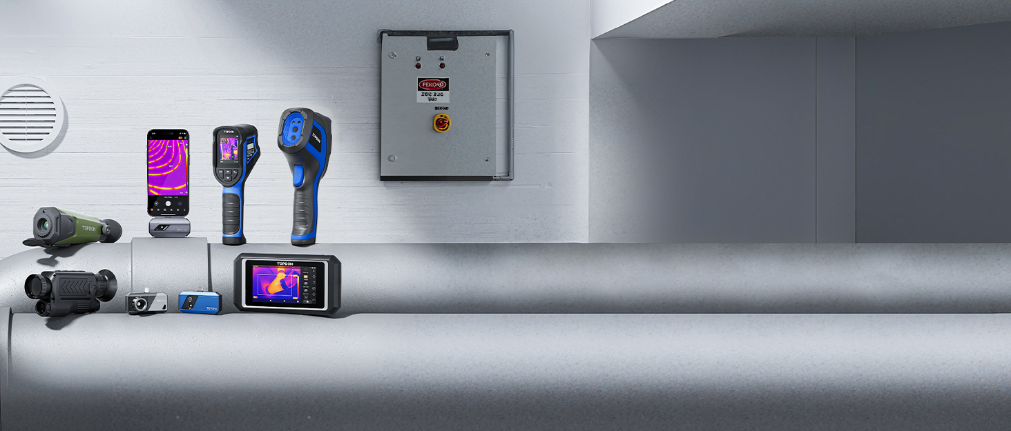 TOPDON TC004 Міні тепловізор, 240x240 IR-роздільна здатність, ручний тепловізійний прилад, 15 годин роботи від акумулятора, частота оновлення 25 Гц, діапазон температур -20℃ до 450℃, високий/низький температурний тригер, чорно-синя палітра