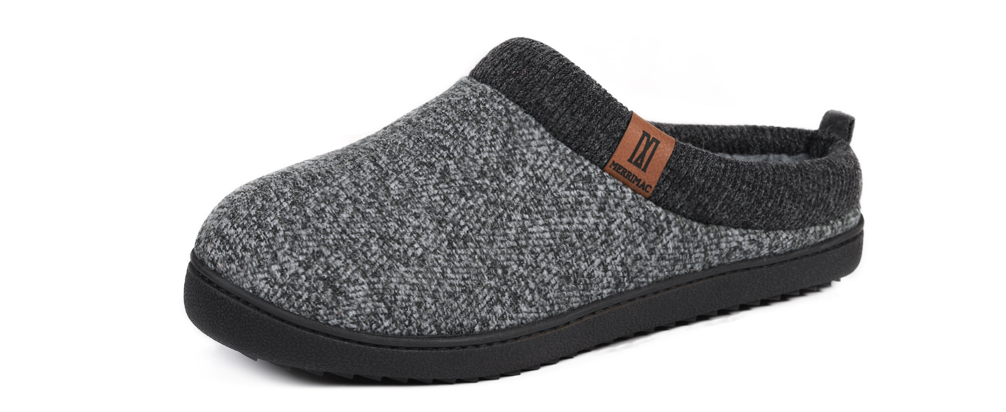 Чоловічі домашні тапочки MERRIMAC з піною Memory Foam, чорні, 43/44 EU