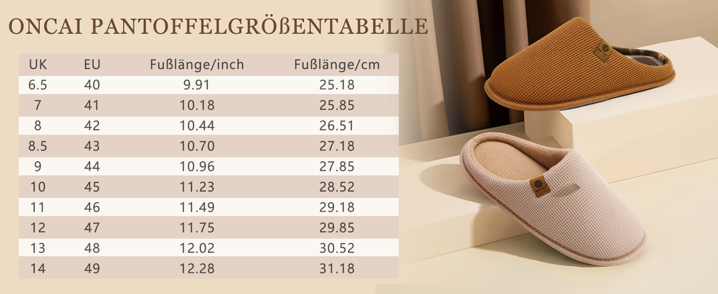 Чоловічі тапочки ONCAI з піною Memory Foam, штучним хутром, підошвою з гуми, для дому та вулиці, розмір EU 40-49, чорний