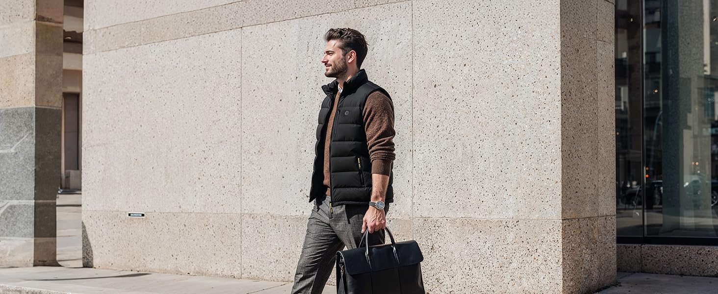 Тепла електрична жилетка InoKraft для чоловіків з підігрівом, акумулятор 8000mAh, USB-C, для зими, велоспорт, біг, хайкінг, XXL