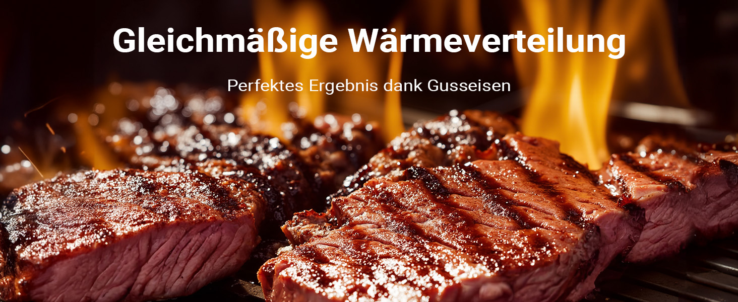 Чавунний гриль-решітка Gusseisen Grillrost, Ø 45 см, для вугільних та газових грилів, 47 x 22.8 x 1.5 см