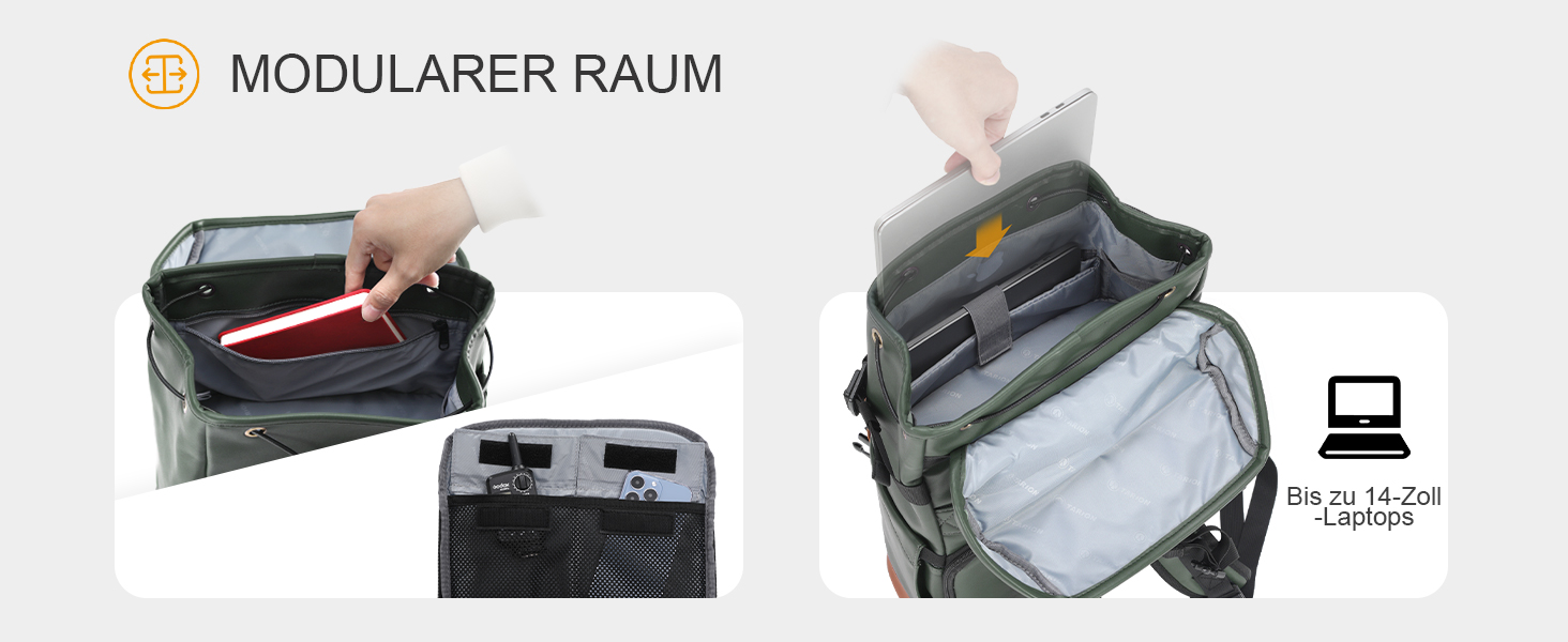 Рюкзак для камери Tarion: водонепроникний, з відділенням для 14