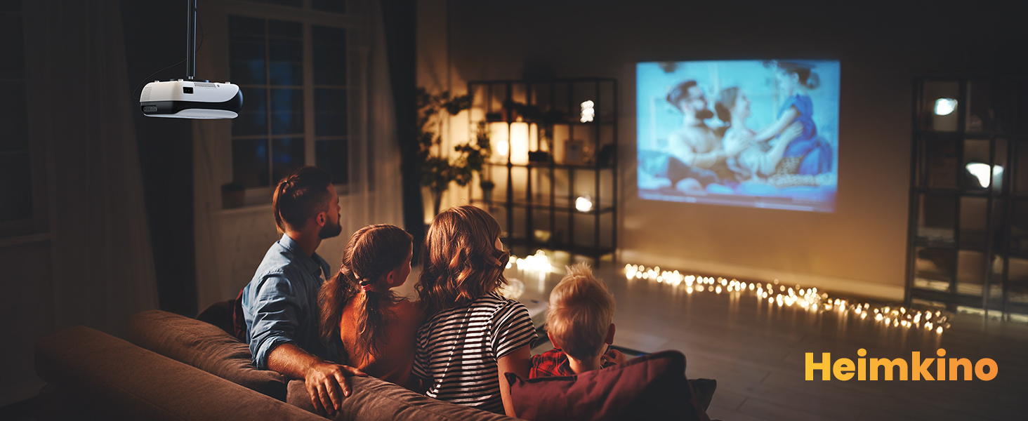 HOPVISION Beamer: проєктор 9500 люмен, 4K, Bluetooth, Full HD 1080p для домашнього кінотеатру. Сумісний зі смартфонами, HDMI, USB, ноутбуками, Fire Stick, PS5