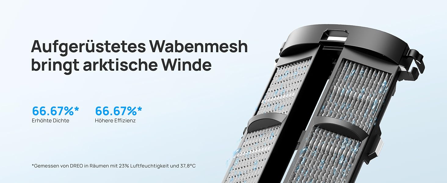 Охолоджувач повітря Dreo з водяним охолодженням, тихий, 40-дюймовий, з поворотом 80°, 3 режими, 4 швидкості, з пульт керування (білий/чорний)