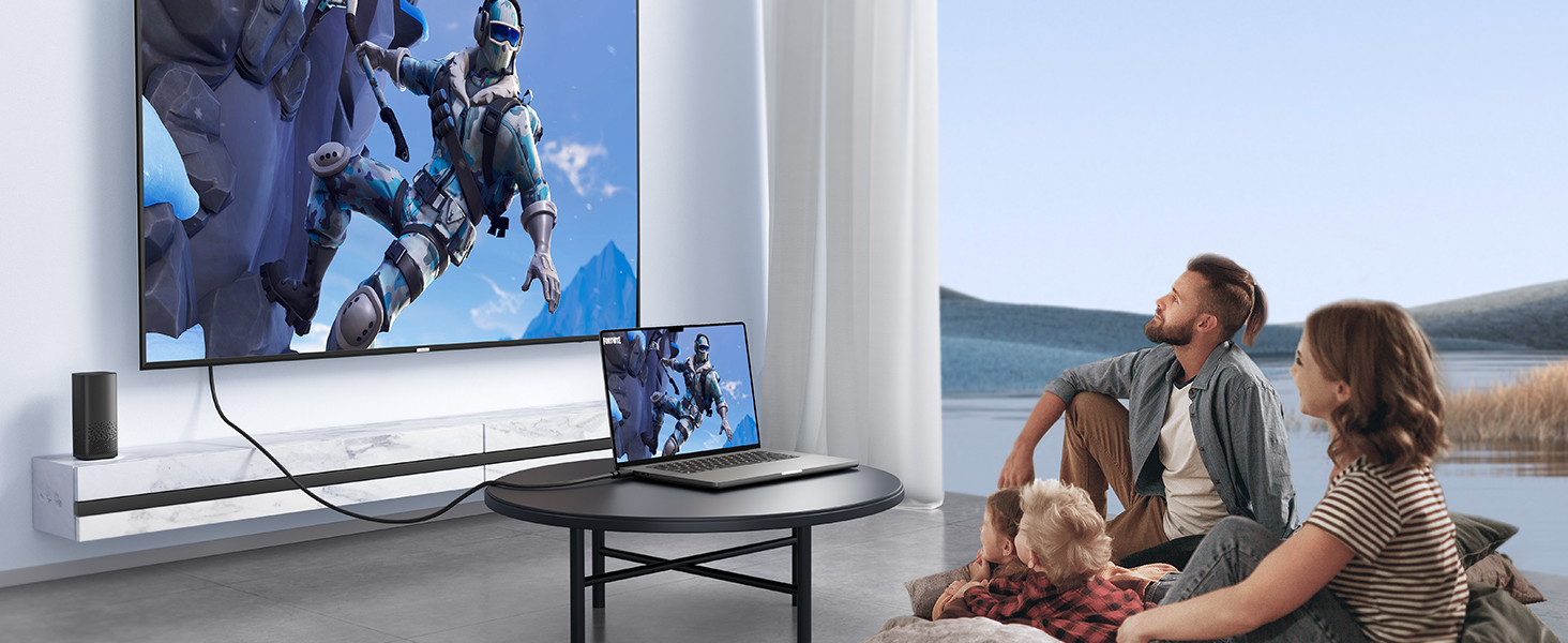 Кабель HDMI 2.1 UGREEN 10K/8K/4K з підтримкою 120Hz/144Hz, 48Gbit/s, eARC, HDR 10+, Dolby Vision, VRR, 2 метри