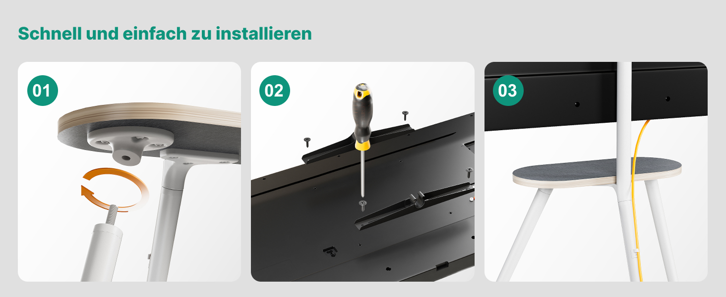 Стійка для телевізора 43-65 дюймів LCD LED OLED до 35 кг, регульована по висоті, поворотна, дерев'яна підставка з полицею, VESA 400x400 мм, біла