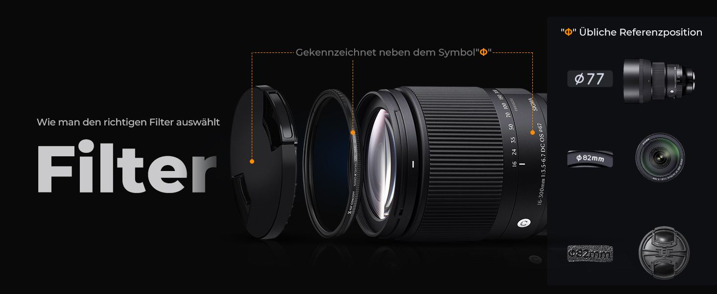 Набір фільтрів K&F Concept 62mm: UV, CPL, ND4 (Nano-Klear)