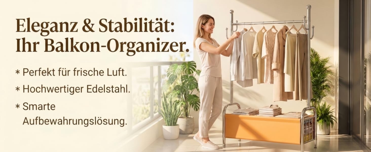 Вішалка для одягу з нержавіючої сталі з кошиком для білизни, міцна, витримує до 115 кг, 3-в-1, для спальні, коридору - UP01