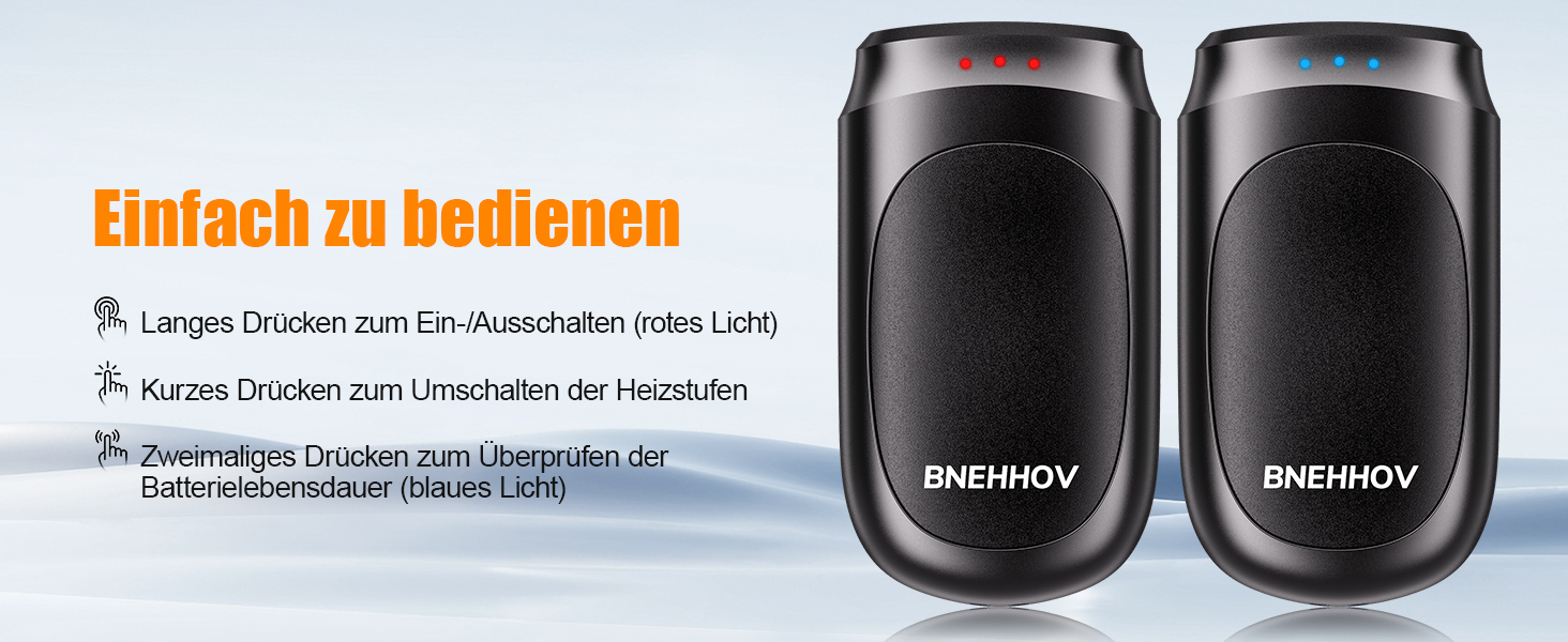 Електричний грілка для рук 2-в-1, 6000 mAh з магнітом, багаторазовий, 3 режими нагріву, USB-зарядка, компактний