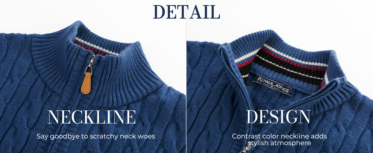 Кардиган чоловічий PJ PAUL JONES з блискавкою та стоячим коміром, в'язаний з дрібним візерунком, колір морської хвилі