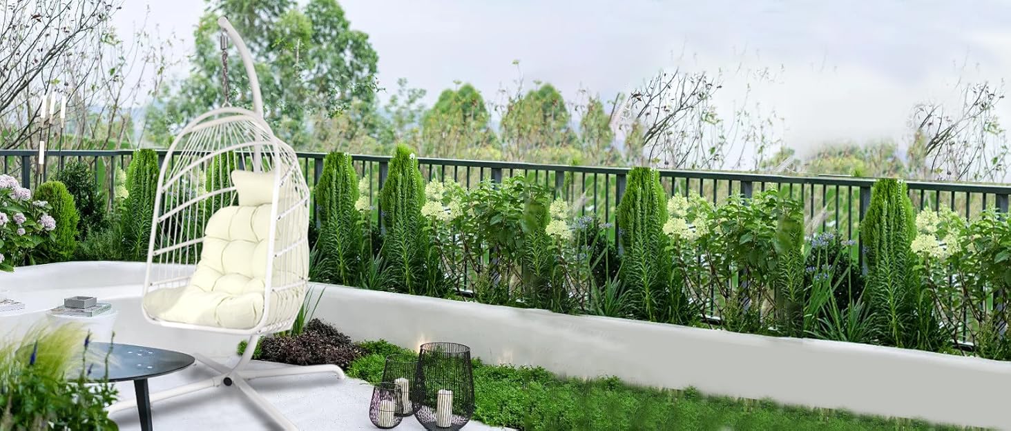 Гніозда-гамак з бавовни Chihee - великий, м'який, дихаючий, на 300 кг, з подушкою та стропами, 270x150 см