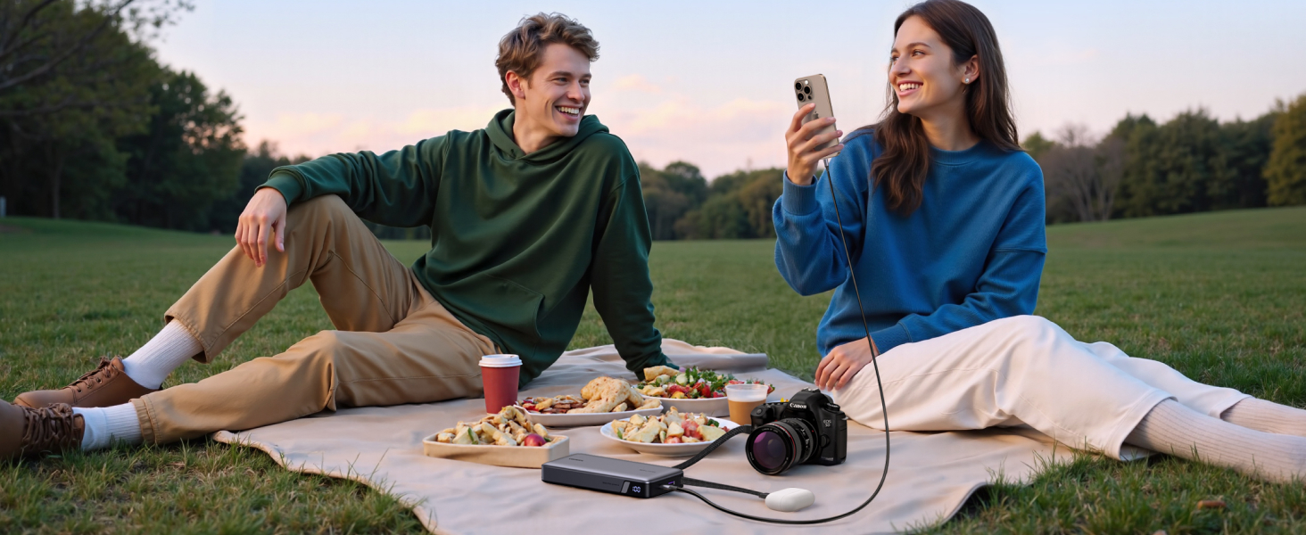 Power Bank UGREEN Nexode 25000mAh 165W з 2 USB-C кабелями (140W PD3.1) для MacBook Pro, Dell XPS, iPad Pro, Steam Deck, Galaxy S25 Ultra, iPhone 17