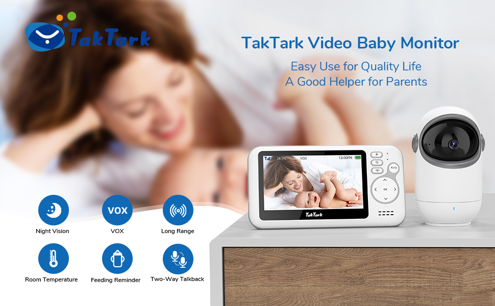 Дитячий відеоняня TakTark з камерою, 4.3