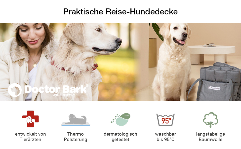 Сумка для подорожей з собакою Doctor Bark, зручна ковдра, підходить для алергіків, прання при 95°C, розмір X-Large, чорний колір