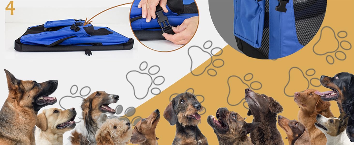 Транспортна переноска для собак та котів Petigi, велика, блакитна (70x52x51 см)