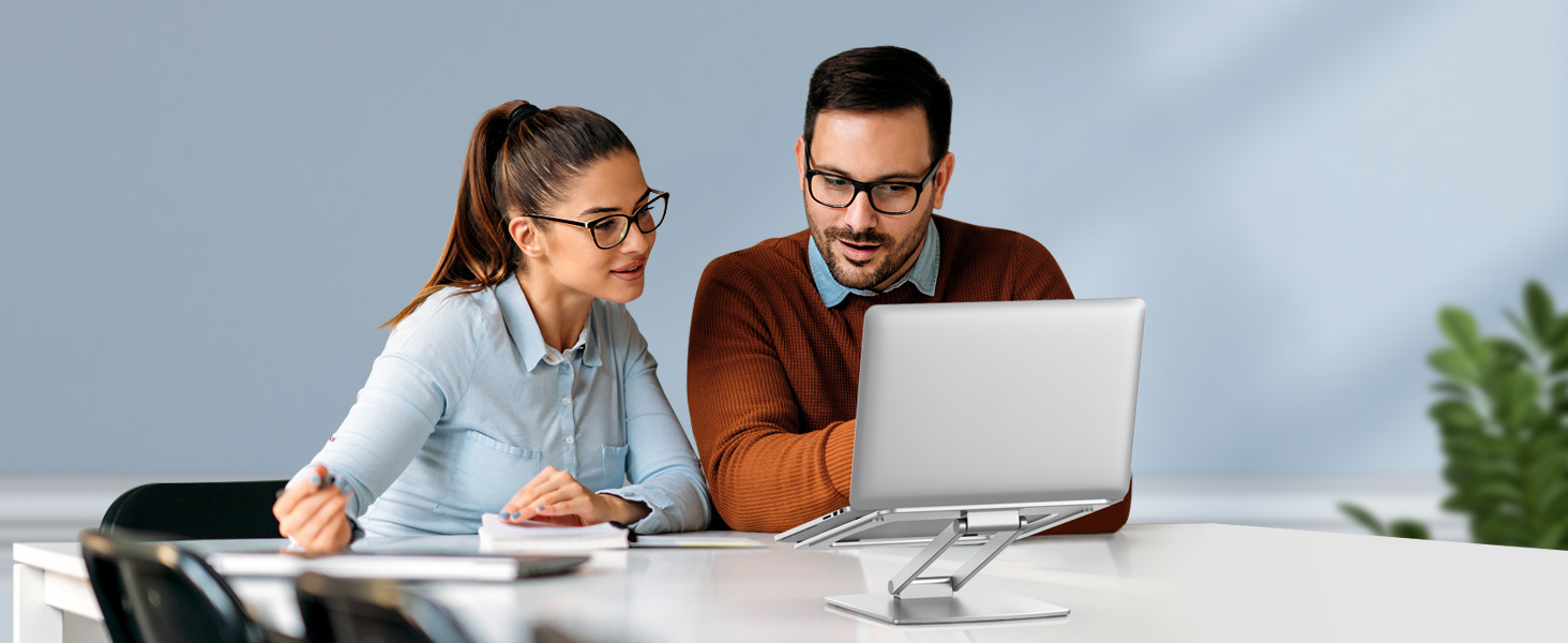 Підставка для ноутбука, алюміній, ергономічна, регульована висота, складна, з вентиляцією, для MacBook Air/Pro та ноутбуків 10-16