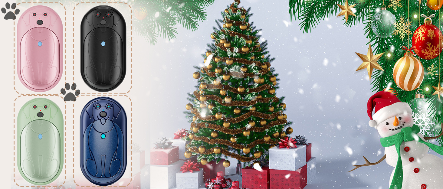 Електричні грілки для рук 6000mAh (2 шт.) - багаторазові, USB-C, 3 режими нагріву, подарунок для жінок, чоловіків, дітей, для катання на лижах, піших прогулянок, чорний