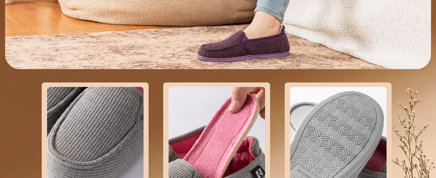 Жіночі капці RockDove з двокольоровим дизайном, знімною устілкою, сірі та рожеві, 39 EU